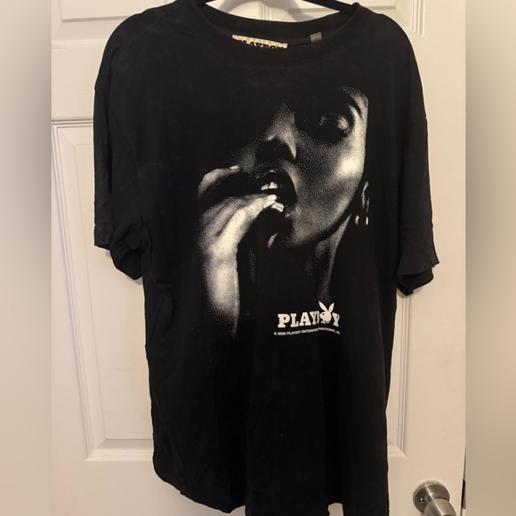 PLAYBOY Black Graphic Tee - Picture 1 of 2